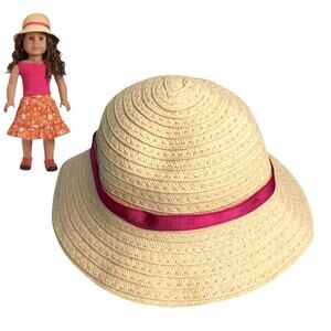 American Girl Gardening Outfit II HAT Summer Straw Woven Hat Doll Accessory